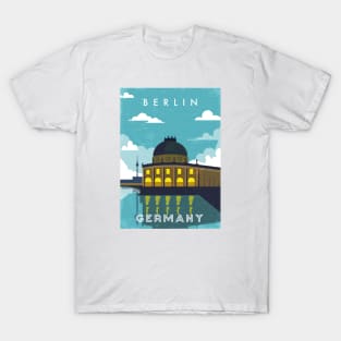 Berlin, Germany. Retro travel poster T-Shirt